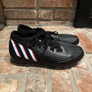 Adidas Predator Edge.2 FG Black White Soccer Cleats GW2271‎ Men's 5.5